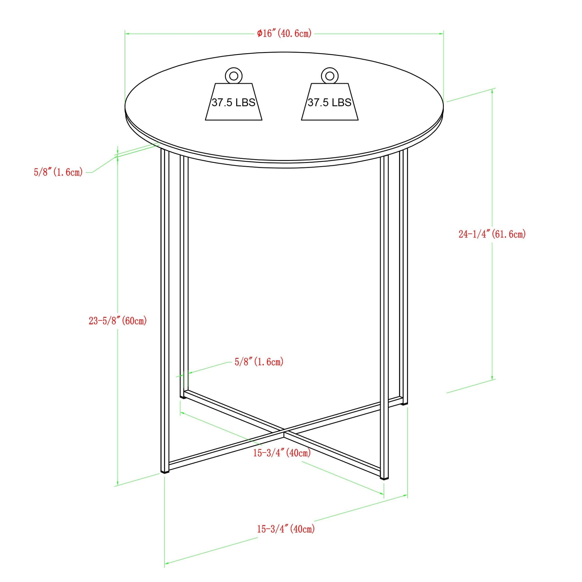 Alissa Modern Glam Coffee Table and Side Table Set Walker Edison