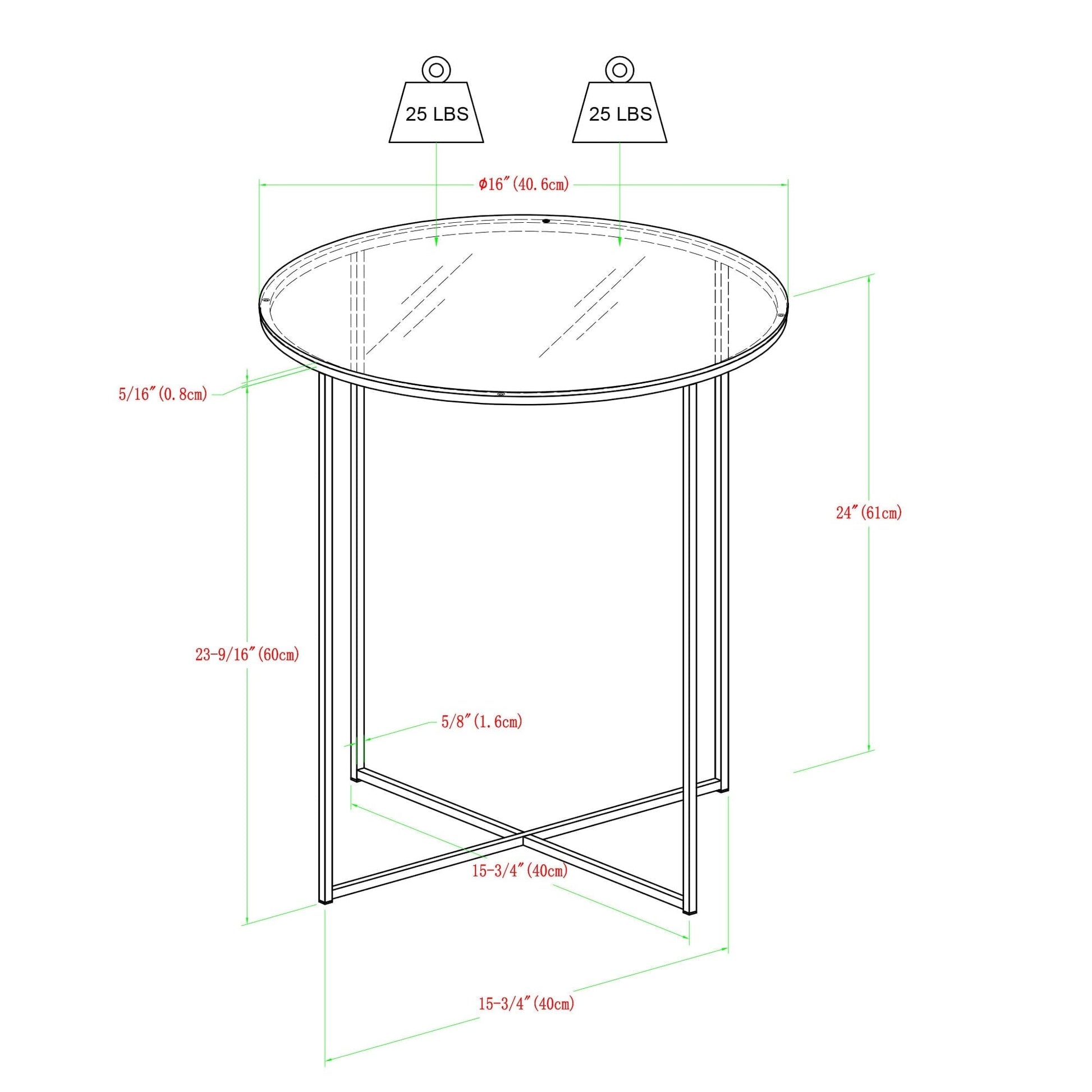 Alissa Side Table Walker Edison