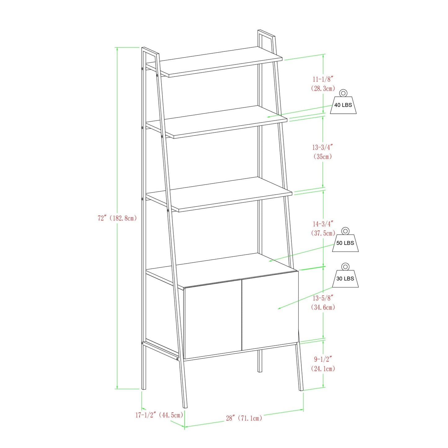 Arlo Storage Bookshelf Walker Edison