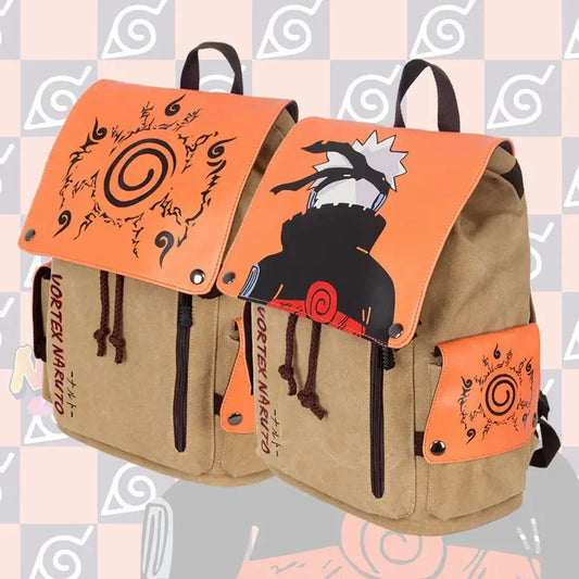 Naruto Anime Peripheral Two-Dimensional Backpack | Large Capacity Rucksack | Primary and Secondary School Student School Bag ShopOnlyDeal