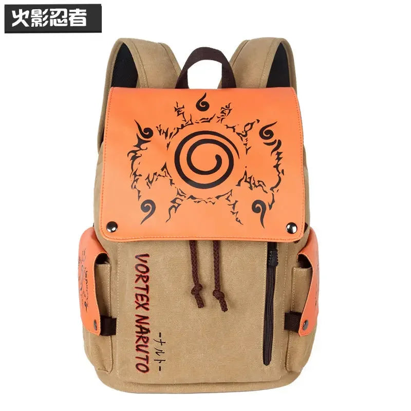 Naruto Anime Peripheral Two-Dimensional Backpack | Large Capacity Rucksack | Primary and Secondary School Student School Bag ShopOnlyDeal