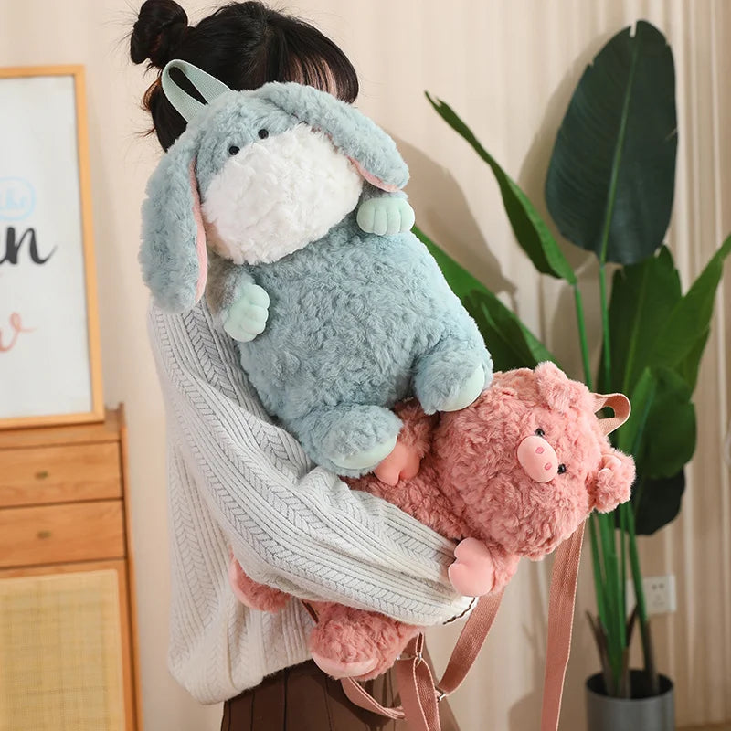 New 40cm Japanese Kawaii Soft Plush Cat Toys Backpack | Stuffed Animal Dolls | Children's Backpack Gift | Lovely Fat Cat Pillow ShopOnlyDeal