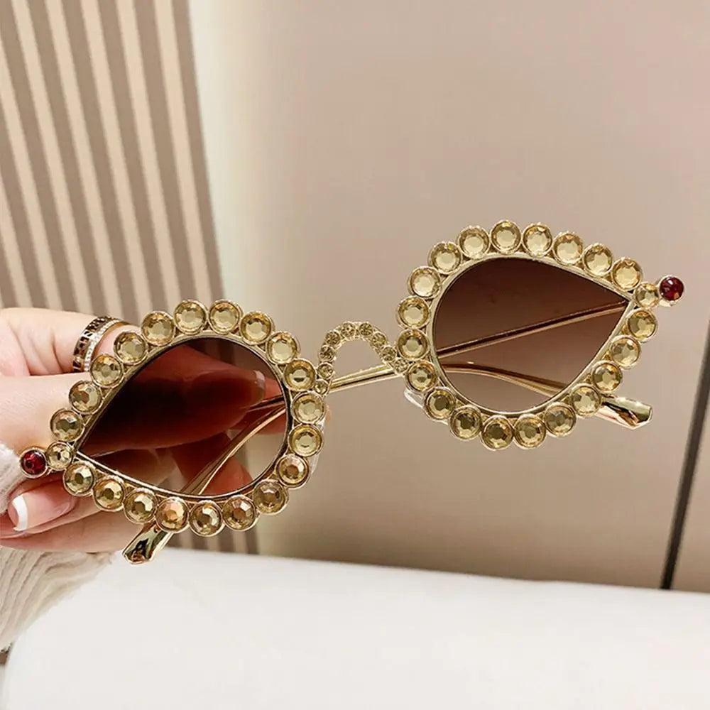 New Cat Eye Sunglasses Women Y2K Fashion | Vintage Metal Punk Sun Glasses Men | Crystal Rhinestone Glasses | Sports Eyewear UV400 ShopOnlyDeal