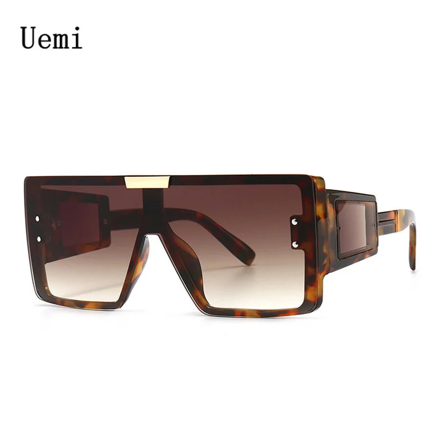 New Fashion Modern Oversized Square Sunglasses For Women Men Retro Siamese Frame Sun Glasses Trending Product Shades UV400 ShopOnlyDeal