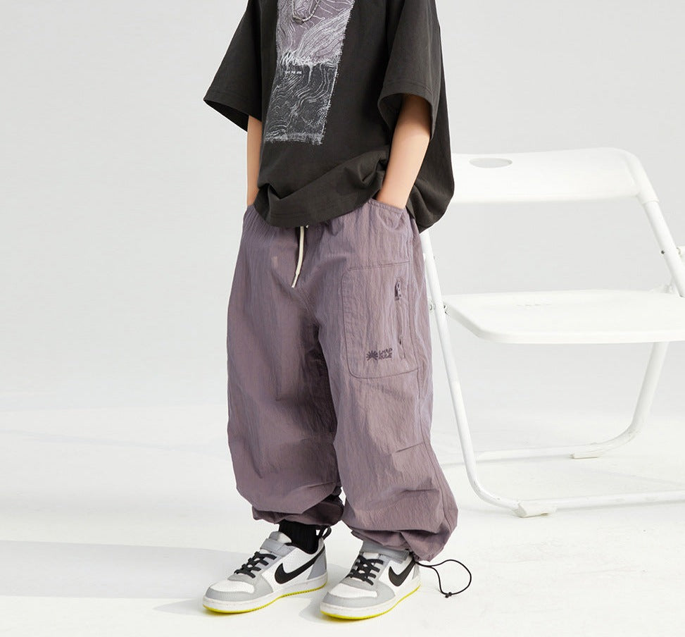 Children's Pants 2024 Summer New Children's Clothes, Fashionable and Versatile Boys' Breathable Fashionable Casual Pants Korean Style Trousers ShopOnlyDeal