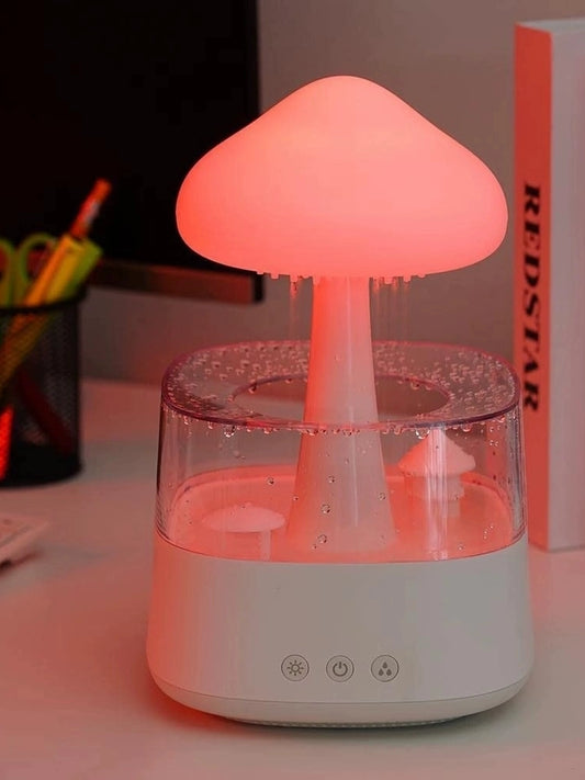 Colorful Night Lamp Rain Mist Rain Drops White Noise Ultrasonic Atomization Aroma Diffuser Cure Rain Cloud Rain Humidifier ShopOnlyDeal