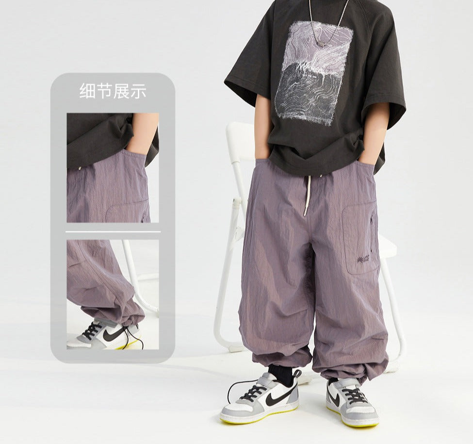 Children's Pants 2024 Summer New Children's Clothes, Fashionable and Versatile Boys' Breathable Fashionable Casual Pants Korean Style Trousers ShopOnlyDeal