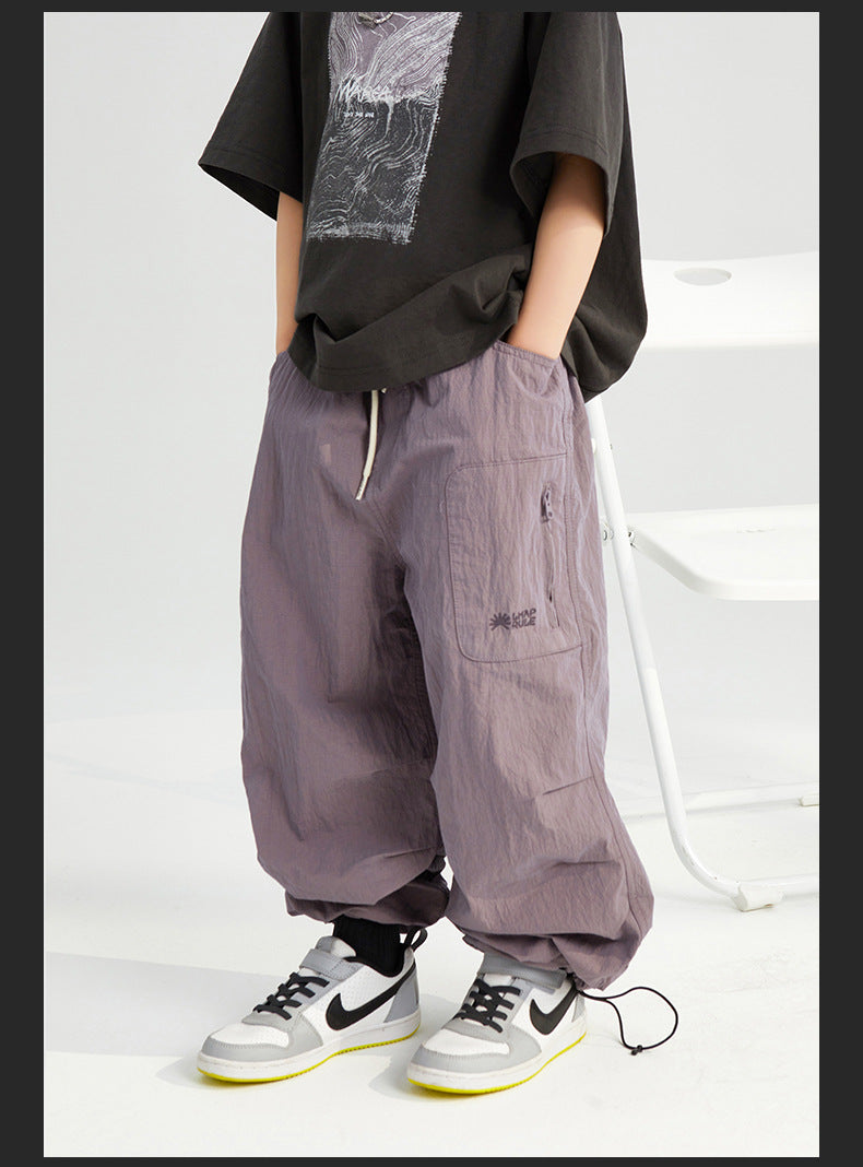 Children's Pants 2024 Summer New | Fashionable and Versatile Boys' Breathable Casual Pants | Korean Style Trousers ShopOnlyDeal