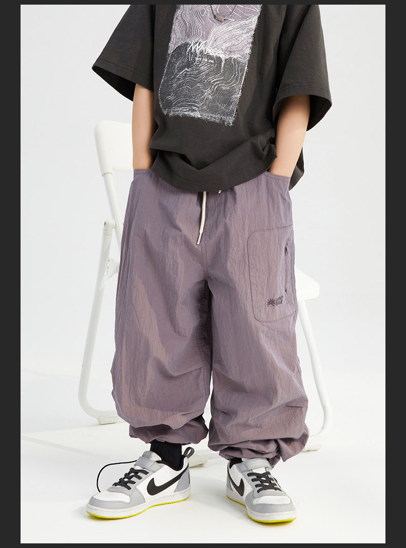 Children's Pants 2024 Summer New | Fashionable and Versatile Boys' Breathable Casual Pants | Korean Style Trousers ShopOnlyDeal