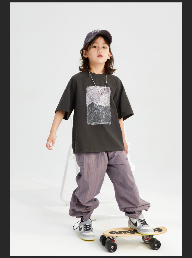 Children's Pants 2024 Summer New | Fashionable and Versatile Boys' Breathable Casual Pants | Korean Style Trousers ShopOnlyDeal