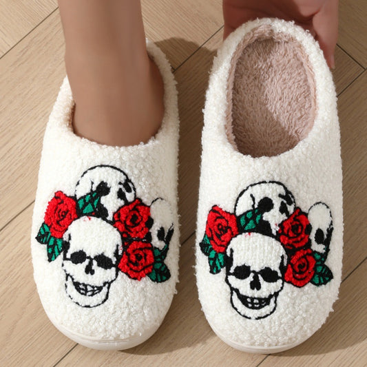 Cross-border popular slippers cotton slippers women's winter Christmas Halloween cotton slippers indoor home plush warm cotton slippers ShopOnlyDeal