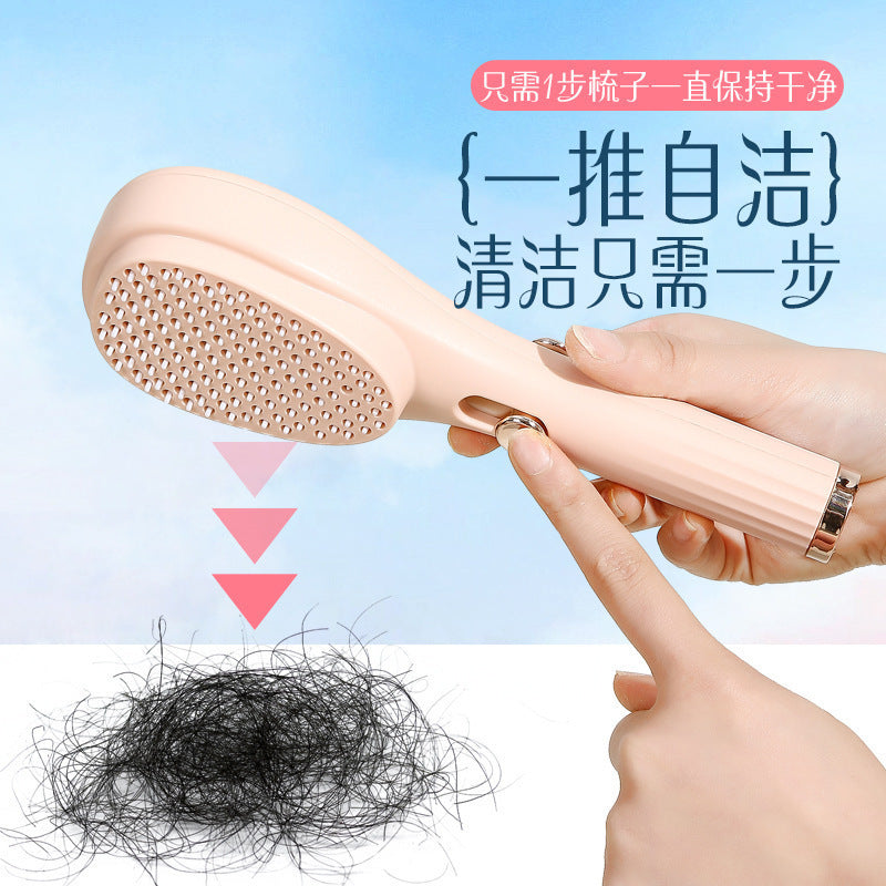 New cross-border creative retractable massage comb scalp cleaning hair magic comb home hair styling comb ShopOnlyDeal