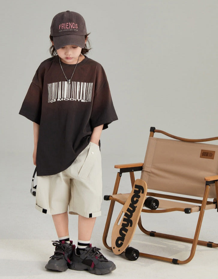 Korean Style arent-child children's clothing 2024 summer new style for boys and girls, medium and large children's fashionable children's overalls shorts trend ShopOnlyDeal