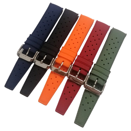 High-quality silicone breathable spring-ear strap suitable for Seiko ORIS diving series rubber strap ShopOnlyDeal