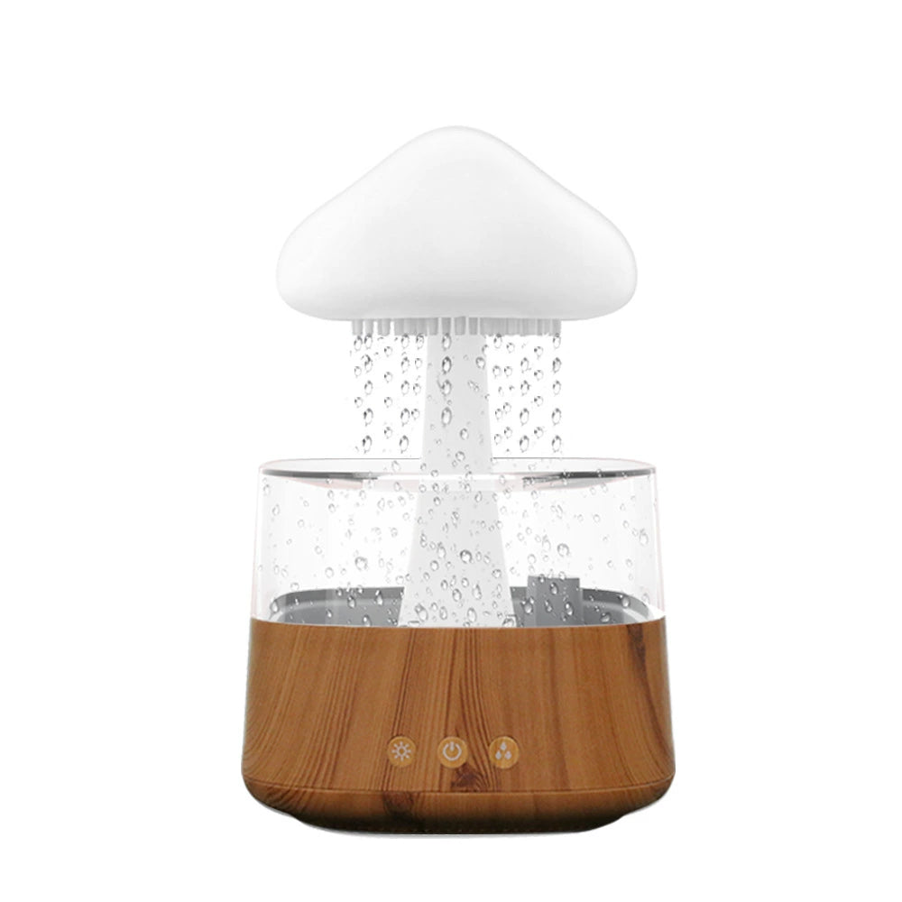 Colorful Night Lamp Rain Mist Rain Drops White Noise Ultrasonic Atomization Aroma Diffuser Cure Rain Cloud Rain Humidifier ShopOnlyDeal