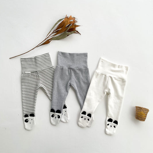 Korean spring and autumn baby big PP pants for boys and girls baby foot wraps newborn leggings pantyhose baby tide ShopOnlyDeal