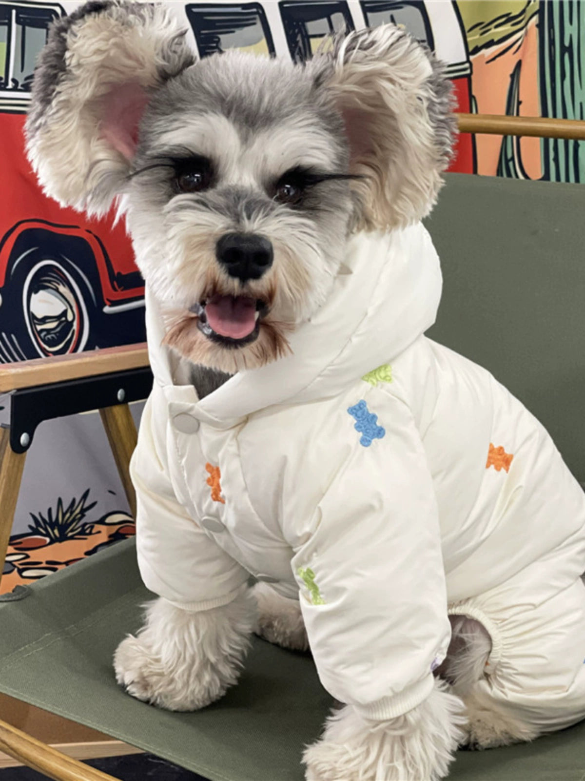 Pet Clothes Autumn and Winter Four-Legged Pet Clothing Puppy Dog Schnauzer Pomeranian Bichon Frise Heattech Thickened Four Feet down Jacket ShopOnlyDeal