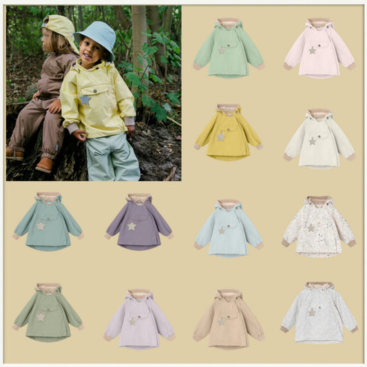 Mini children's clothing mat24 spring new windproof waterproof elf hood jacket windbreakersettings ShopOnlyDeal