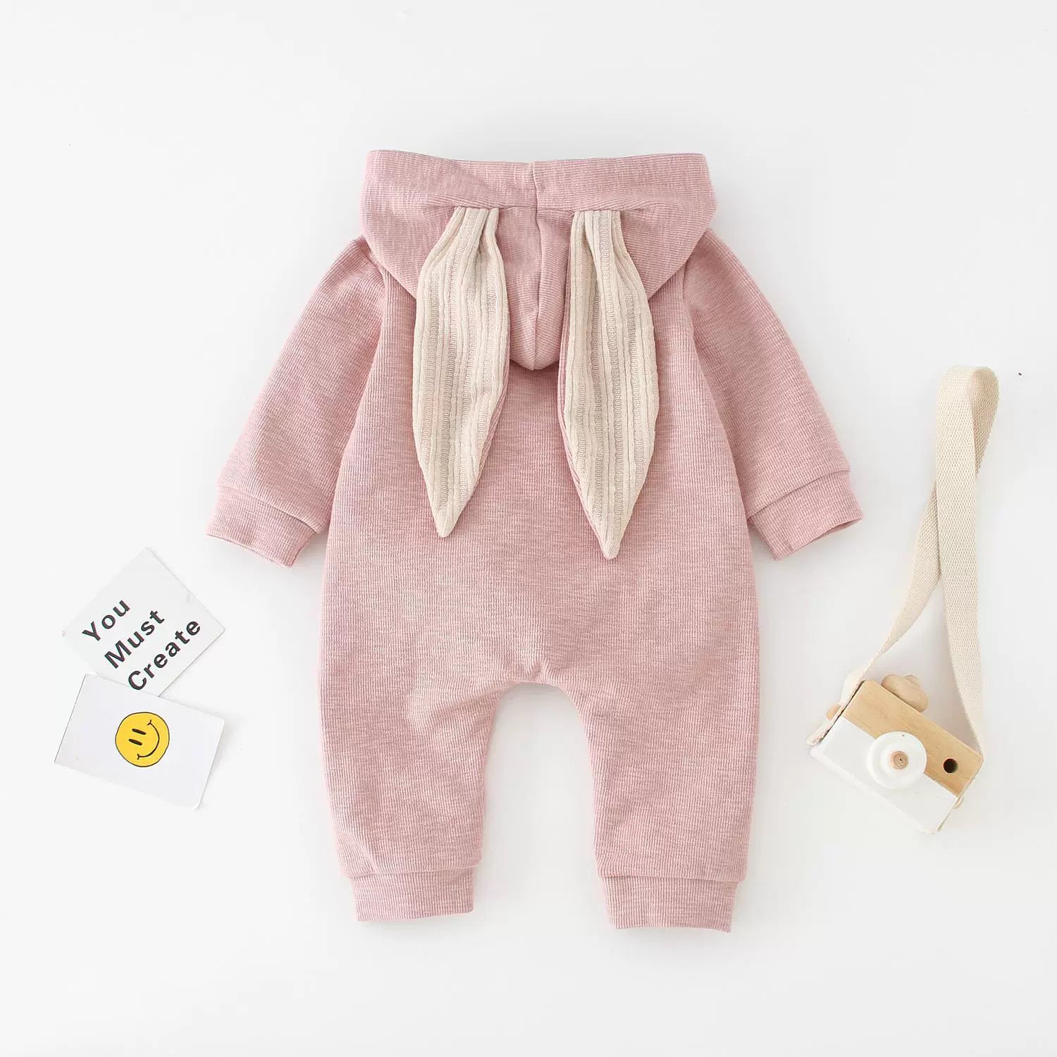 Cute Spring and Autumn Cotton Rabbit Ears Romper ShopOnlyDeal