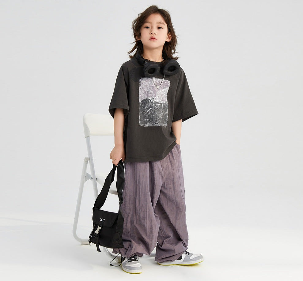 Children's Pants 2024 Summer New Children's Clothes, Fashionable and Versatile Boys' Breathable Fashionable Casual Pants Korean Style Trousers ShopOnlyDeal