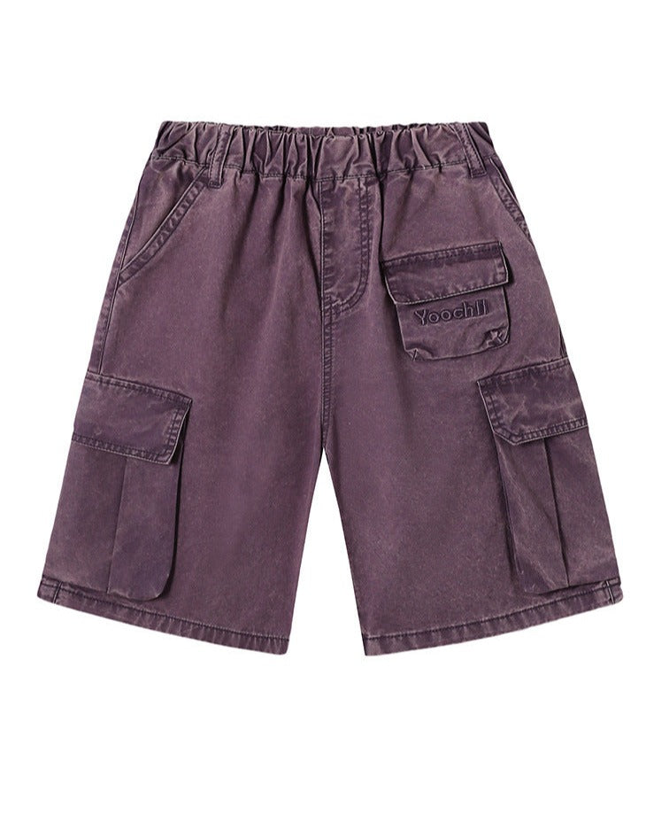 Korean Style Parent-child children's clothing 2024 summer new style for boys and girls, medium and large children's fashionable children's overalls shorts trend ShopOnlyDeal