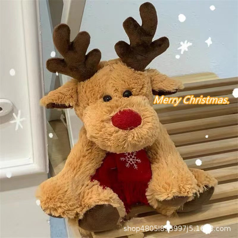 Elk doll plush toy Christmas deer doll doll girls children's gift for children Christmas gift ShopOnlyDeal