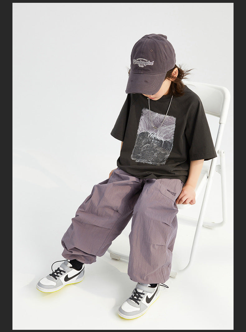 Children's Pants 2024 Summer New | Fashionable and Versatile Boys' Breathable Casual Pants | Korean Style Trousers ShopOnlyDeal