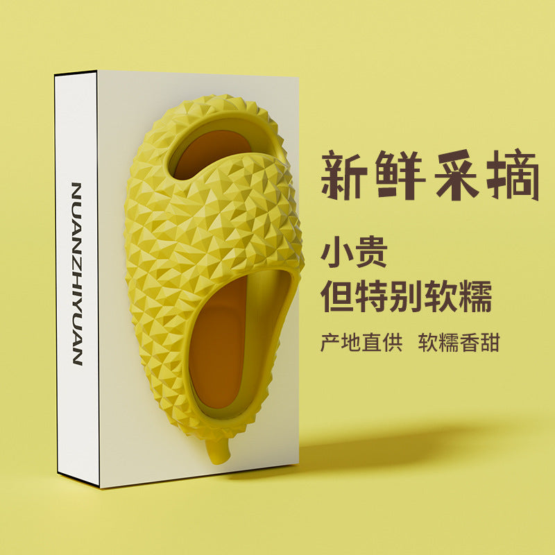 Shit-stepping slippers for women, summer durian couple funny fashion indoor home eva thick-soled slippers for men ShopOnlyDeal