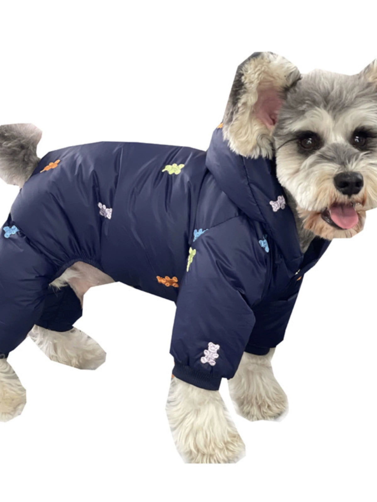 Pet Clothes Autumn and Winter Four-Legged Pet Clothing Puppy Dog Schnauzer Pomeranian Bichon Frise Heattech Thickened Four Feet down Jacket ShopOnlyDeal