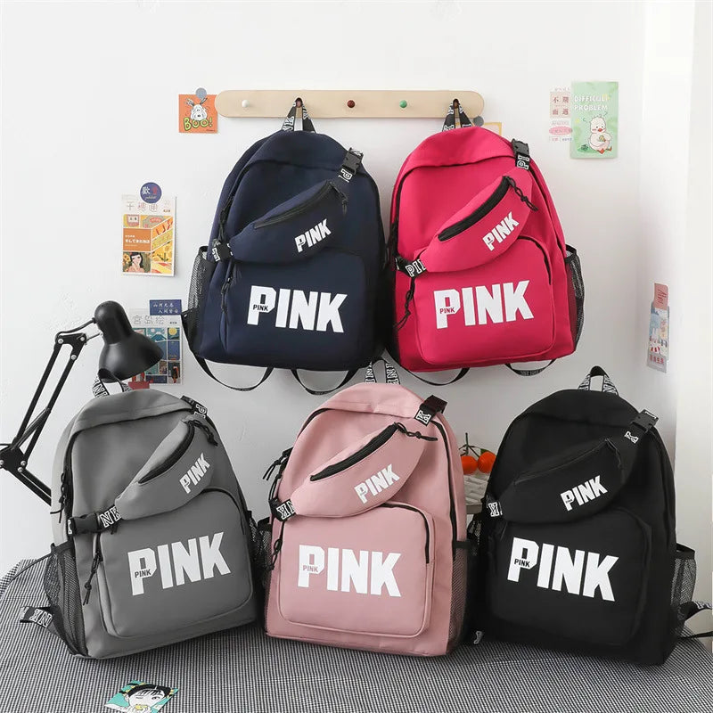 PINK BOOK BAG LARGE PINK ROSE CAMPUS TBACKPACK CAMPUS BAG ShopOnlyDeal