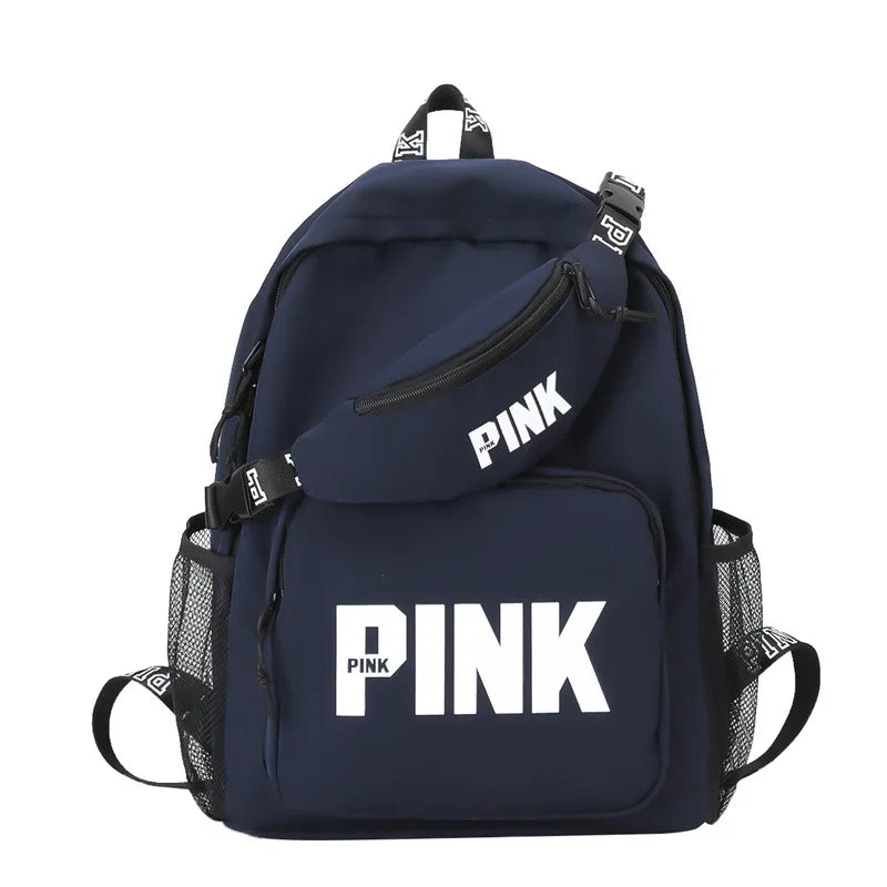 Pink Book Bag | Large Pink Rose Campus Backpack | Campus Bag for Students ShopOnlyDeal