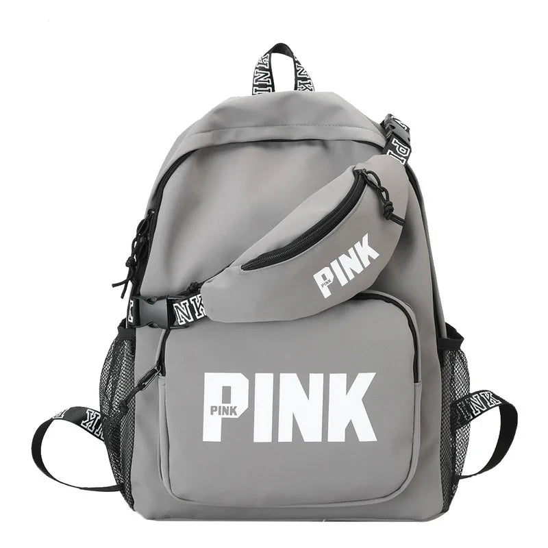 Pink Book Bag | Large Pink Rose Campus Backpack | Campus Bag for Students ShopOnlyDeal