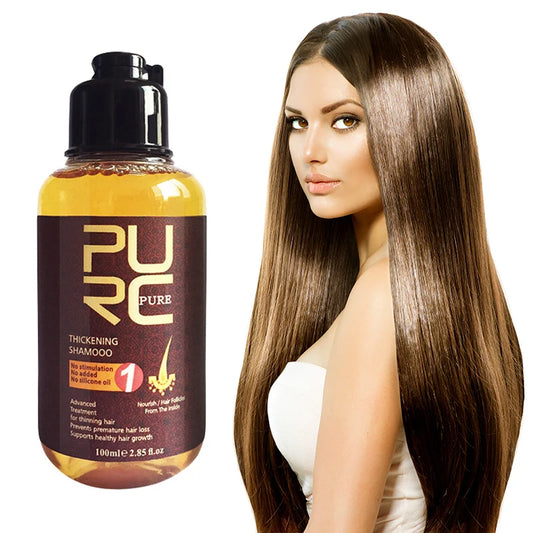 Hair Growth Shampoo Scalp Anti Hair Loss Oil Control Clean Clogging Follicles Thicken Hair Care 100ml ShopOnlyDeal