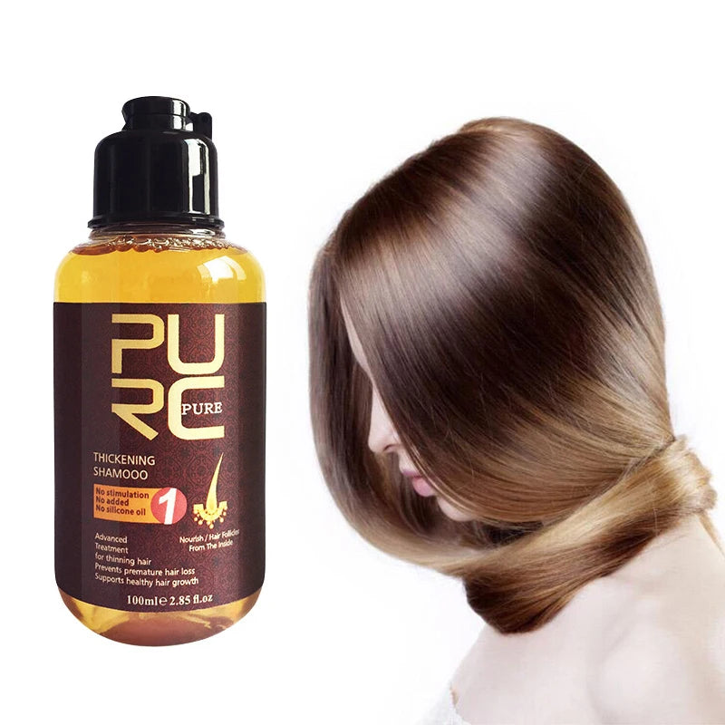 Hair Growth Shampoo Scalp Anti Hair Loss Oil Control Clean Clogging Follicles Thicken Hair Care 100ml ShopOnlyDeal