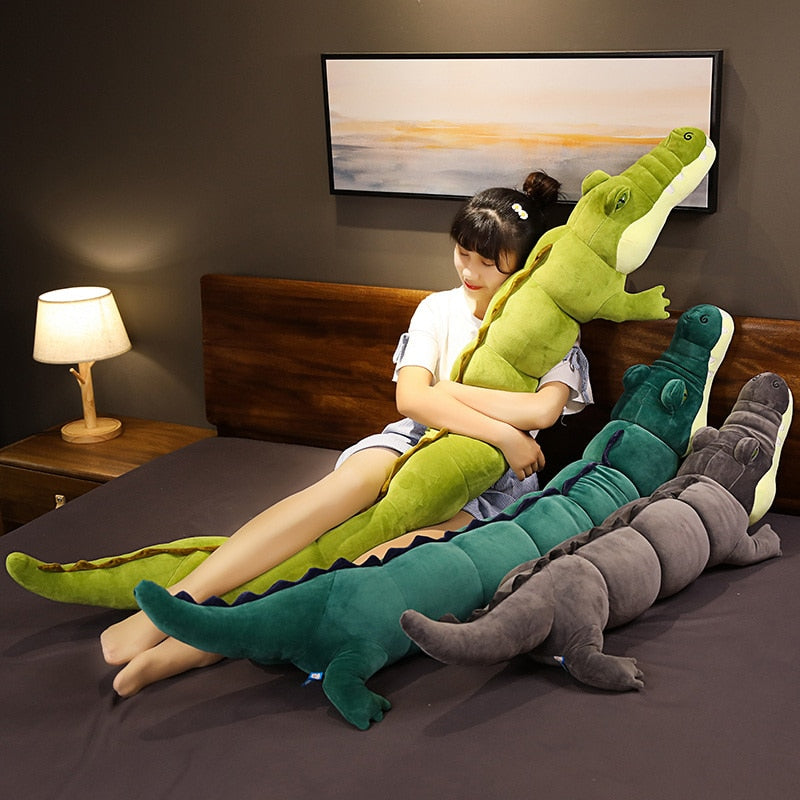 Roam with the Crocs: Lifelike 80-180cm Crocodile Plush Toys - Soft Stuffed Animals for Endless Cuddles and Whimsical Home Decoration. Perfect Gift for Children! ShopOnlyDeal