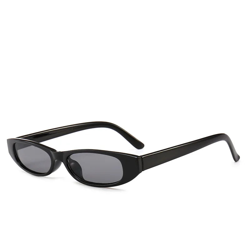 Popular Small Narrow Cat Eye Sunglasses | Women & Men's Luxury Brand | Black Red Sun Glasses | Retro Tiny Rectangle Candy Shades ShopOnlyDeal