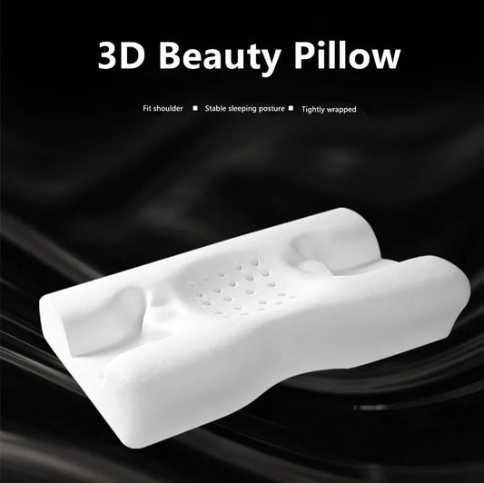 3D Beauty Pillow Side Sleep Does Not Press Face Cervical Pillow Anti Wrinkle Face Pillows Helps Sleep Memory Foam ShopOnlyDeal