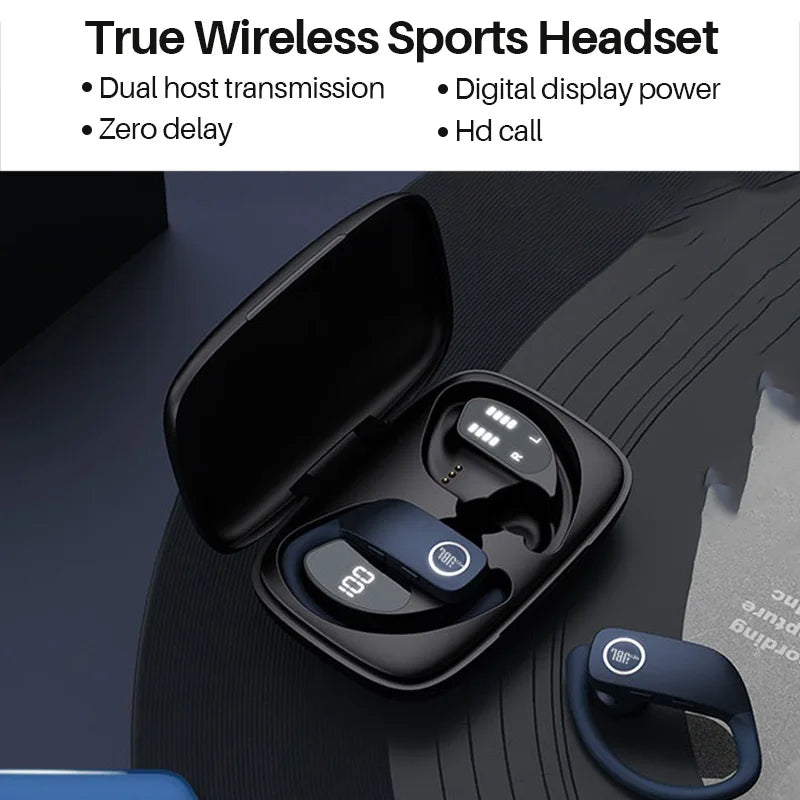 MZYJBL Z9 True Wireless Bluetooth Sports Headset | Waterproof Ear-Hooks Headphones | High-Quality HD Call Earbuds ShopOnlyDeal