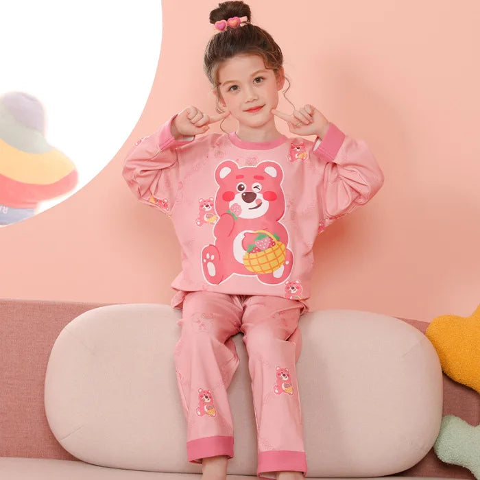 Kawaii Sanrios Children's Pajamas Sets Cute Anime Kuromi My Melody Cinnamoroll Girls Cotton Sleepwear Autumn Kids Loungewear ShopOnlyDeal