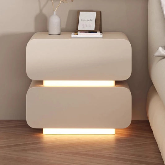 White Bedroom Mobile Nightstands Nordic Modern Bedside Cabinet Gamer Comfortable Design Mesita De Noche Home Furniture CY50NS ShopOnlyDeal