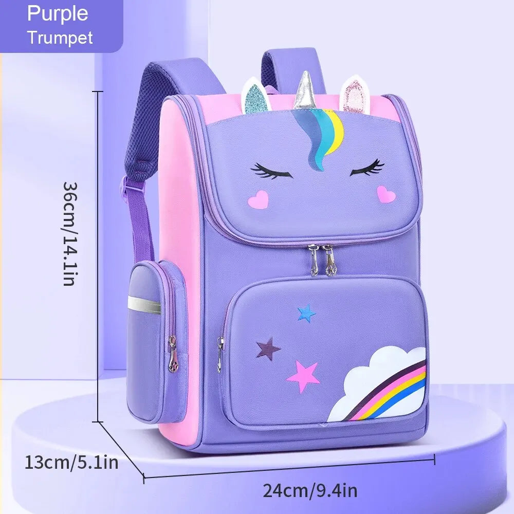 Children's Elementary School Students Schoolbag Girls | Grades 1-6, Ages 6-12 | Shoulders Backpack Cute Waterproof Light ShopOnlyDeal