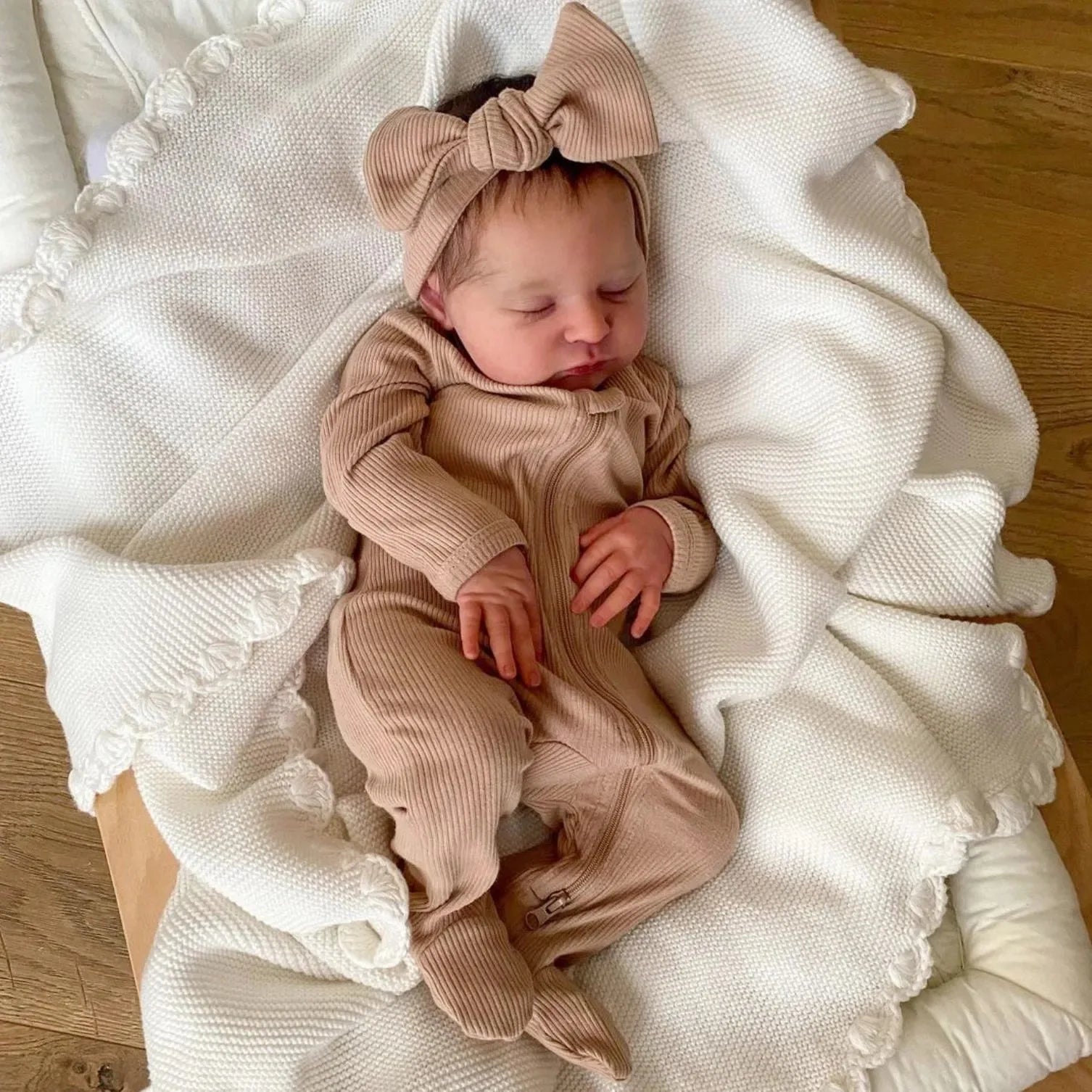 Silicone Baby Dolls Already Painted Finished Reborn Baby Doll Sleeping Baby Doll 3D Skin Visible Veins Surprise Gift for Child ShopOnlyDeal