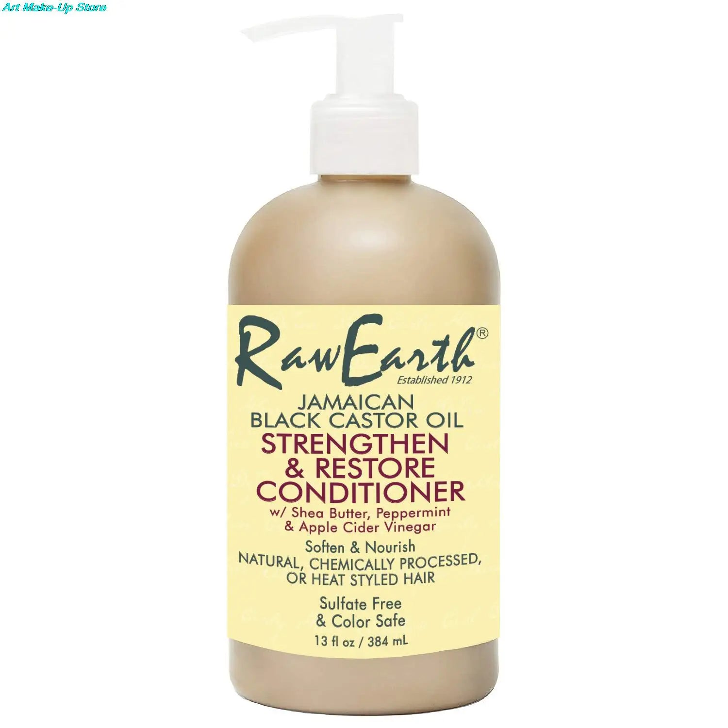 Raw Earth 384ml Black Castor Oil Hair Growth Shampoo Strengthen Restore Conditioner Hair Care ShopOnlyDeal