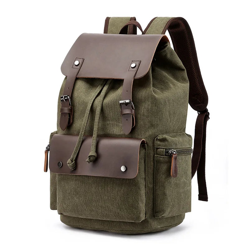 Men's Vintage Canvas Backpack | Large Capacity School Bag and Travel Laptop Backpack | Durable and Stylish Men's Bag for All Occasions ShopOnlyDeal