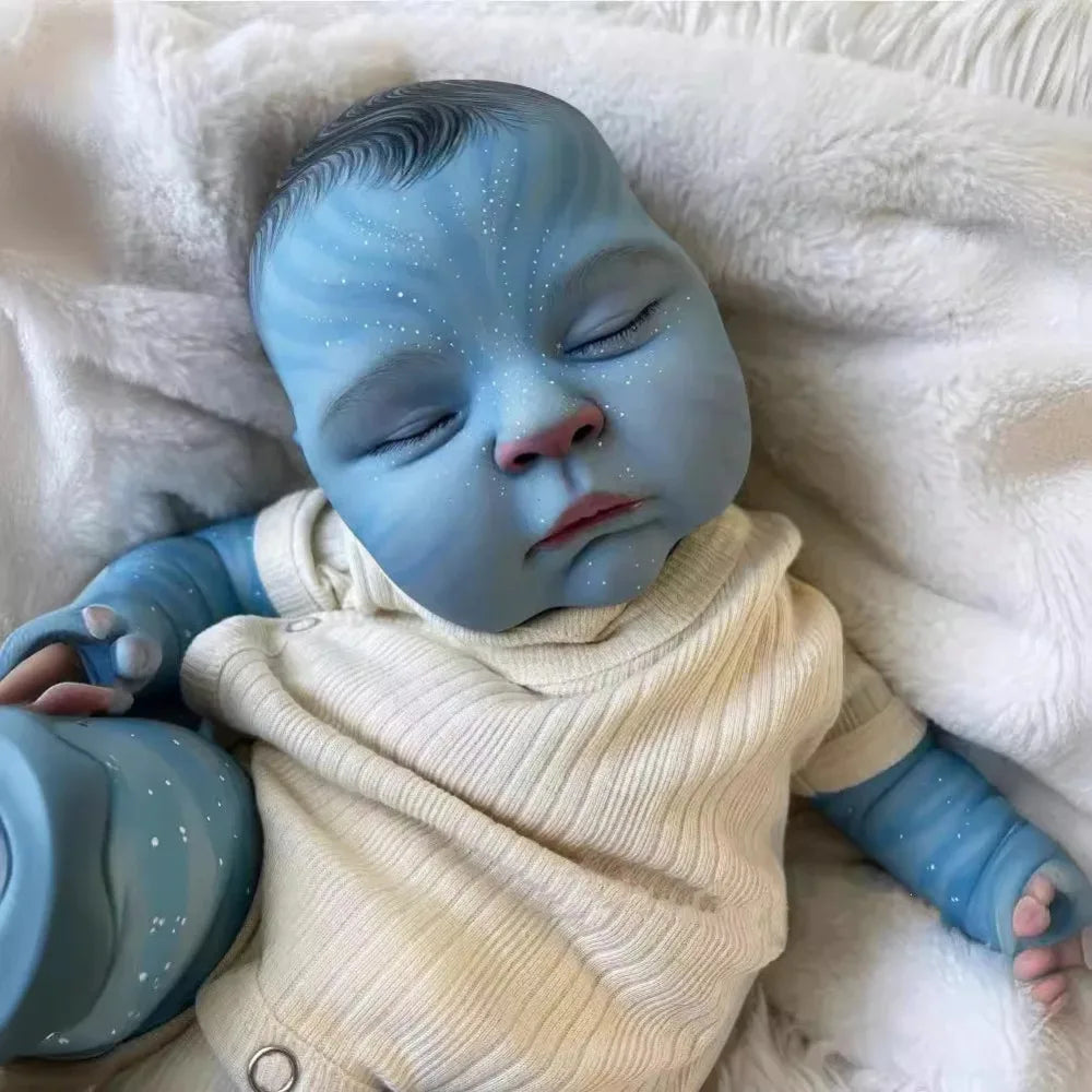 19inch Reborn baby doll peaches Avatar Newborn Baby Size Bebe Reborn Dolls Handmade 3D Skin Tone with Visible Veins Real Picture ShopOnlyDeal