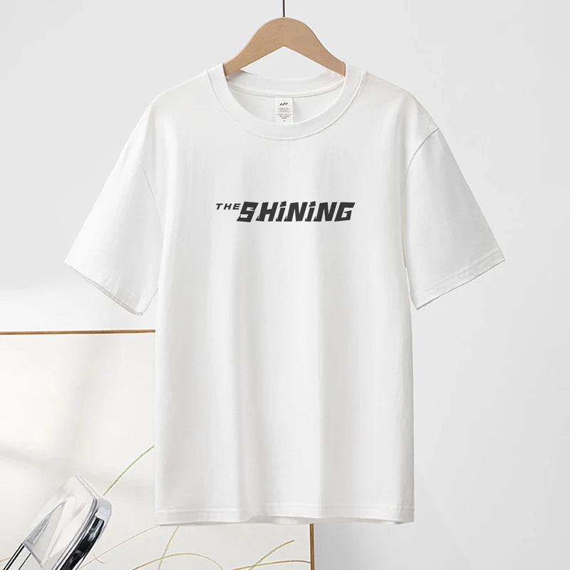 2024 Summer New Pure Cotton Letter Printed Men T-shirts | Short Sleeve Casual Solid Color Simple Thin Men Tops ShopOnlyDeal