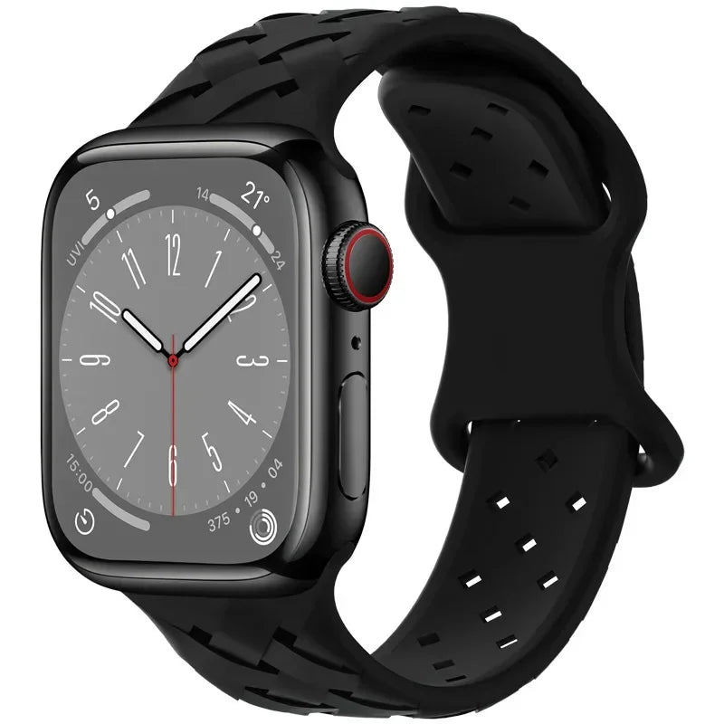 Sport Silicone Woven Loop Strap for Apple Watch Band Ultra | 49mm, 45mm, 44mm, 41mm, 40mm, 42mm, 38mm | iWatch Series 8, 7, 6, 3 Bracelet ShopOnlyDeal