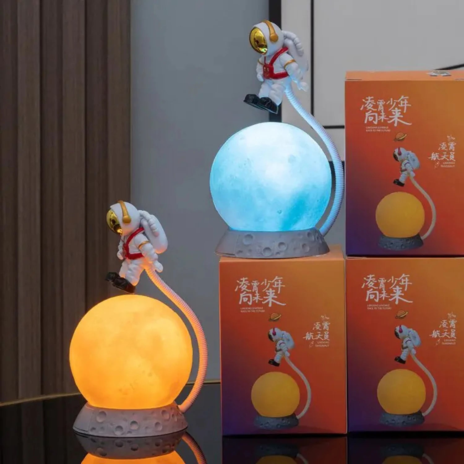 New Suspended Astronaut Ornament Lunar Lamp Cute Little Night Light  Decoration Housewarming Gift Suitable  Children ShopOnlyDeal