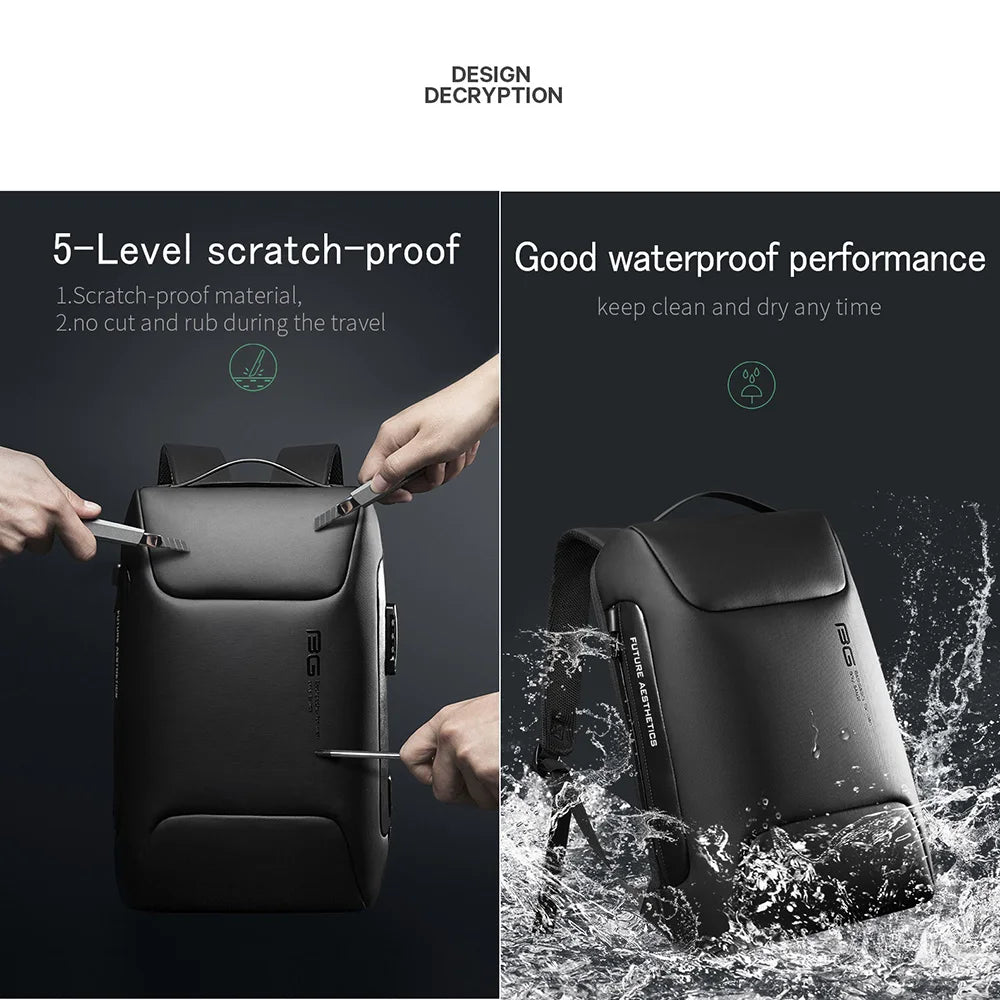 Luxury Anti-theft Waterproof Business Backpack for Men | USB Charging School Laptop Backpacks | Aesthetic Travel Bag Design ShopOnlyDeal