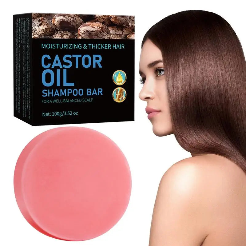 Castor Oil Shampoo Bar 3.52oz | Hair Strengthening Shampoo Soap | Nourishing Conditioner Bars | Castor Oil Soap for Dull & Dry Hair ShopOnlyDeal